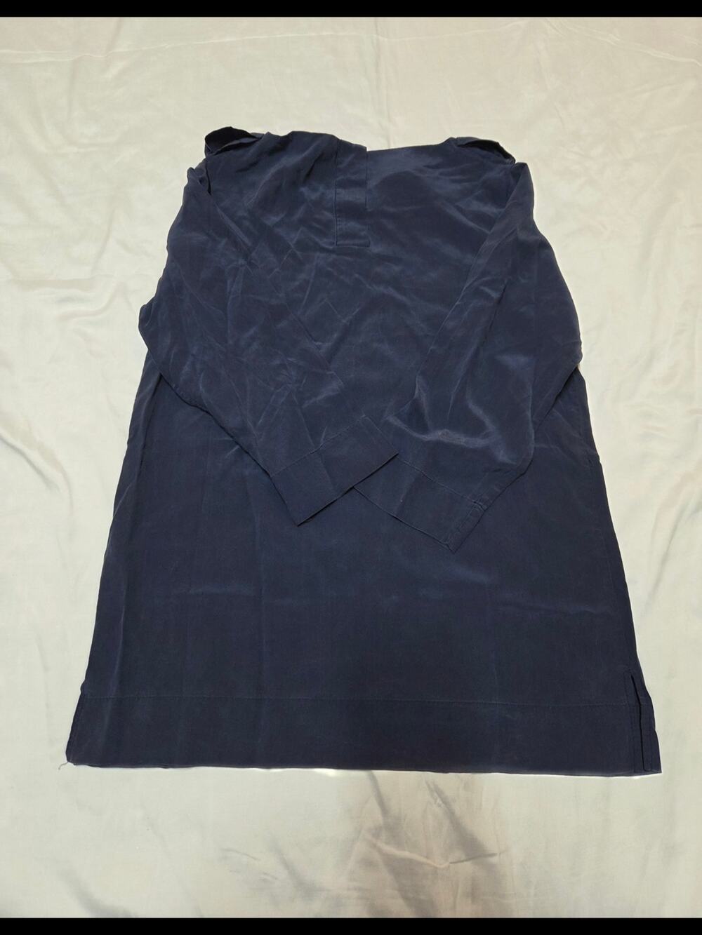 Lacoste Navy Button-Up Blouse
